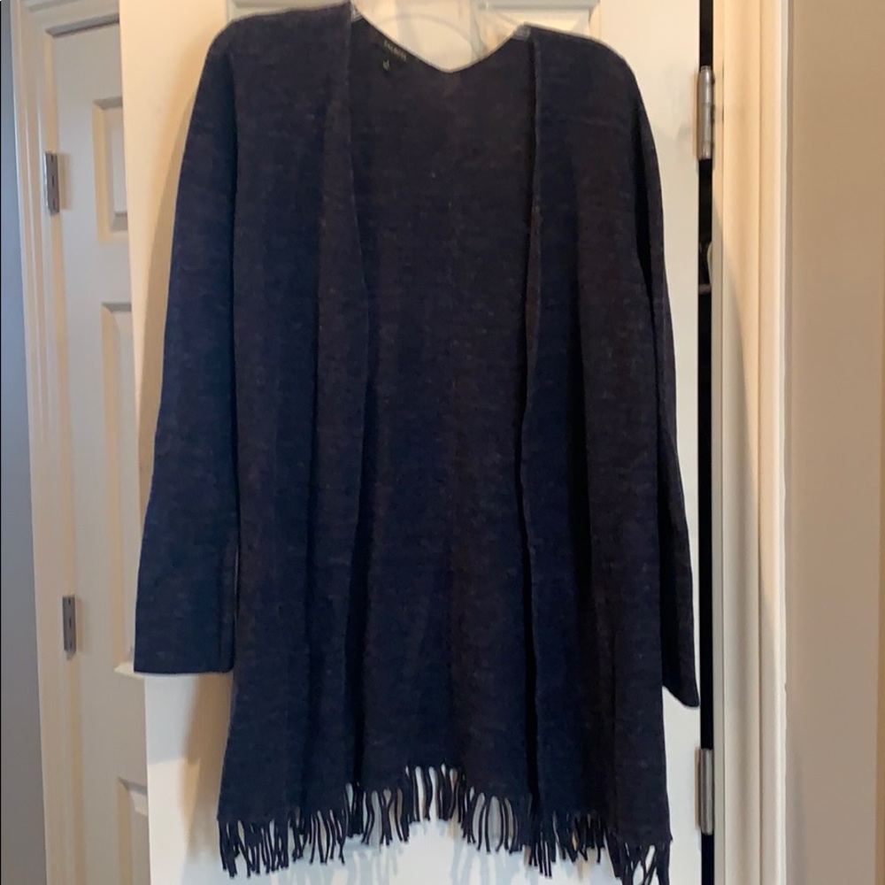 Talbots navy cardigan sweater